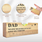Fathers Day Birthday Gifts for Dad from Daughter Son Wife Wooden Spirit Level Valentines Christmas Thank You Gifts Ideas for Daddy New Dad Grandpa Papa