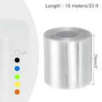 MECCANIXITY Battery Wrap PVC Heat Shrink Tubing 48mm Dia 75mm Flat 33 Feet(10meters) Clear Good Insulation for Battery Pack
