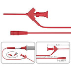 Goupchn Multimeter Test Leads Kit 21PCS Digital Electrical Testing Probes Set with Alligator Clips SMD IC Test Hook Clips Test Tweezer Replaceable Precision Sharp Probes