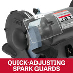 JET 10-Inch Bench Grinder, 1750 RPM, 1 HP, 120V 1Ph (Model JBG-10)