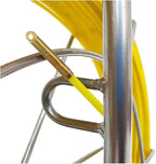 6MM 500FT Duct Rodder Fiberglass Fish Tape Cable Pulling Rodder Running Rod Reel Wire Cable Running Rod with Cage