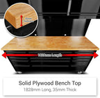 72 inch 15 Drawers Tool Chest with 3 Up Cabinet & Pegboard in Stainless Steel (Black)