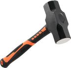 JOIKIT 2 PCS 3 Pound Sledge Hammer, Drilling/Crack Hammer with Forged Steel Head and Non-Slip Shock Absorbing Grip, Solid Construction for Demolition Work