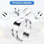 2-Piece Stainless Steel Exhaust Welding Clamps, High Temperature and Corrosion Resistant, Welding Aid for Automotive and Motorcycle Exhaust Systems (2.5-inch, 3-inch packages)