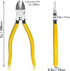 7in. Wire Cutters, Ultra Sharp Small Side Cutter Clippers with Spring Loaded, Flush Cutting Pliers, Diagonal Cutting Plier for Jewelry Making, Crafting, Electrical