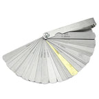 Stainless Steel Feeler Gauge Dual Marked Metric, Foldable Spark Plug Feeler Gauge, Valve Clearance Feeler Gauge for Measuring The Thickness (0.04-0.88 Mm, 32 Blades)