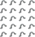 1/2 Inch 20pcs PVC Pipe Straps Reliable 2-Hole Plastic Conduit Clamps for Secure and Organized Mounting of PVC Pipes Conduits, and Cables UL Certified for Safety