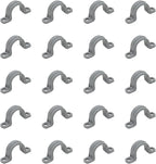 1/2 Inch 20pcs PVC Pipe Straps Reliable 2-Hole Plastic Conduit Clamps for Secure and Organized Mounting of PVC Pipes Conduits, and Cables UL Certified for Safety