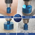 Dry Diamond Core Drill Bit,BRSCHNITT 68mm Diamond Hole Saw Core Drill Bit with Triangle Shank for Porcelain Tile Ceramic Stone Granite Marble