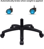Chair Master (Medium Bench Stool, Self Braking Casters Easy to Clean! Ergonomic Polyurethane Stool. Seat Height Range 18"-26". Home Office Lab Workstation.