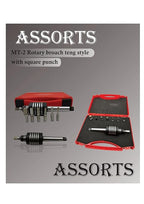 Assorts Lathe's Live Revolving Center MT-2 Shank Teng Style Featuring Square Tool and Rotary Broach (HSS) for Superior Machining Accuracy and Versatility