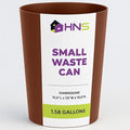 HOLDN’ STORAGE Small Trash Can - 1.58 Gallon Open Top Waste Bin, Compact Waste Can Perfect for Bathroom, Kitchen, Office, Dorm - Durable Garbage Can - Copper