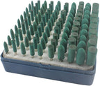 100pcs Rubber Grinding Mounted Point Rotary Assorted Accessory Grinding Head Wheel Head Kit For Dremel Polish