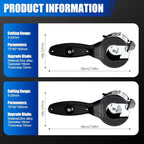 Ratcheting Tubing Cutter, Adjustable Ratchet Type Pipe Cutter 1/4" To 7/8", Ratcheting Pipe Cutter for Copper Aluminum Iron Stainless Steel Conduit Plumbing, PVC, Soft Metals