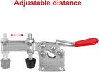 Accessbuy Toggle Clamp Heavy Duty Large Hold Down Clamp 225D 500Lbs Holding Capacity Antislip Horizontal Quick Release Clamp (3Pack)