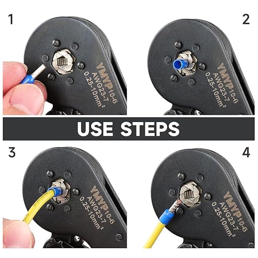 HKS 600PCS Wire Ferrule Connectors - AWG 12-4.0mm² Copper Barrel Pin Cord Ends Insulated Ferrules Terminals - E4009 Black
