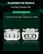 SCITOO Front Right Brake Caliper With Bracket 18-B5022 Compatible For Ford For F-250 Super Duty 2005-2012 For Ford For F-350 Super Duty 2005-2012