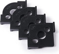 Pack of 4 Radius Jig Router Templates Corner Radius Routing Templates,Routing Rounded Corners Router Bit Templates for Woodworking Routing (8 Different Radius Set)