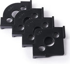 Pack of 4 Radius Jig Router Templates Corner Radius Routing Templates,Routing Rounded Corners Router Bit Templates for Woodworking Routing (8 Different Radius Set)