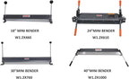 KAKA INDUSTRIAL Sheet Metal Brake, 18-Inch Sheet Metal Bender, 18-Gauge Mild Steel Capacity, Portable Bending Brake 0-90 Degree Bending Angle Adjustable Aluminum Brake W-1818