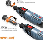 Repair Kits - Faster & Easier to Chase, Restore & Clean Internal or External Threads, All in One Universal Thread Files Set, Inch, Metric, Grooves, Glands, Acme & Buttress