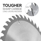 Luckyway 8-1/4 Inch Table Saw Blade 24T Framing & 40T Ripping/Cross Cutting 60T Finish with 5/8 Inch Arbor TCT Saw Blade for Table Saw,Precision Cutting for Woodworking, 3-Pack
