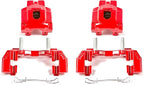 Power Stop Rear S4818 Pair of High-Temp Red Powder Coated Calipers For Jeep Grand Cherokee 1999-2004 [Model Specific]