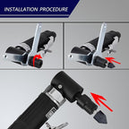 Right Angle Air Die Grinder 1/4" 20,000 RPM, 90° Pneumatic Tool for Metal Polishing - Professional for Woodworking & Automotive Repair, Compact & Lightweight