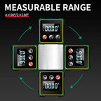 Digital Angle Finder with Electronic Laser Level,Inclinometer- 4-side Strong Magnetic Angle Gauge with Backlight, Finder Measuring Tool for Woodworking Tablesaw(Laser Level is Class II, Output<5mW)