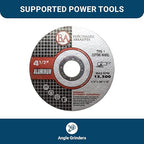 Benchmark Abrasives Grinder Cut Off Wheels 4 1/2 Inch Aluminum Oxide Thin Type 1 Angle Grinder Cutting Disc for Aluminum, Copper - with 7/8" Arbor Hole, Fast Grinder Cutting Wheel - 25 Pack