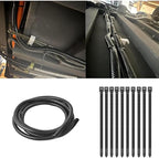 1/4"-32.8ft Split Wire Loom Tubing Cable Management Conduit Flexible Covers Cord Protectors