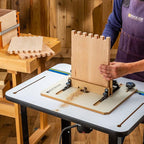 XL Box Joint Router Jig – Precision Indexing & Box Joint Jig for Router Table – Airtight Fit, Smooth Glide Sled & Durable Table Saw Jigs – Ideal Framing Jigs for Cabinets & Router Table Woodworking