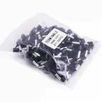 Fidioto AWG10 Wire Ferrules Terminals, 250pcs Black Pin Terminals, Copper & Nylon Material, Ideal for Electric, Industrial, Chemical & Power Control Systems
