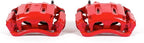 Power Stop Front S4996 Pair of High-Temp Red Powder Coated Calipers For Ford F-350 Super Duty 2005-2012, Ford F-450 Super Duty 2011-2012 [Model Specific]