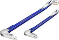 WORKPRO 2-Piece Nail Puller Set, 12” Pry Bar, 8” Mini Crowbar, Cats Paw Nail Remover, Claw Bar, for Kitchen Remodel, Prying Apart Baseboard, Multi-sided Forged Steel Made