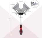 WETOLS Corner Clamp for Woodworking 4PCS 90 Degree Right Angle Clamp with Adjustable Aluminum Alloy Swing Jaw, Single Handle Clamps for Woodworking, Photo Framing, Gifts for Men Dad