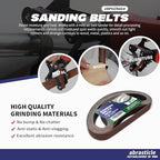 21 Pcs 1-1/2 x 30 Inch Assorted Aluminum Oxide Sanding Belt - 40/60/80/120/150/240/400 Grit