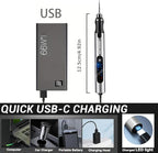 Electric Engraving Pen, 3-Speed Mini Cordless Rotary Tool Kit with 54 Accessories - USB-C Rechargeable for Wood, Metal, Glass, Plastic - Ideal for DIY, Jewelry & Craft Projects