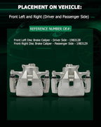 SCITOO Front Left+Right Brake Calipers With Bracket 19B3129 19B3128 Compatible For Lexus For ES350 2007-2012 2016-2018,For Toyota For Avalon 2008-2018,For Toyota For Camry 2007-2017