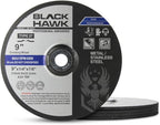 BHA Depressed Center Metal Grinding Wheels for Angle Grinders, 9” x 1/4” x 7/8” - 5 Pack