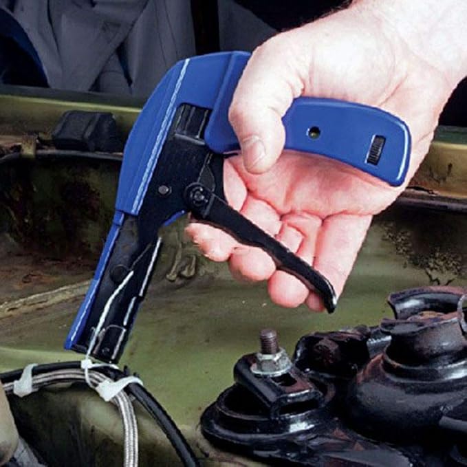 Cable Wire Tie Gun With Cable Ties, Professional Fastening Cable Install and Cut Plastic Nylon Ties Tool