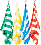 Dock & Bay Beach Towel - Quick Dry, Sand Free - Compact, Lightweight - 100% Recycled - Includes Bag - Cabana - Set A (4), Large (160x90cm, 63x35)