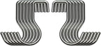 YIIYIIN 12 Pack Stainless Steel Hanging Hooks-Magnetic Knife Holder for Wall Hook-Pot Rack Hook-Hooks for Hanging Kitchen Utensils,Household Tools in Kitchen,Bedroom,Bathroom,Garden,Office