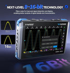 FNRSI DPOS350P 4-in-1 Oscilloscope, 350MHz Digital Phosphor Scope + 50MHz Signal Generator + 350MHz Spectrum Analyzer + 50MHz FRA, 1GSa/s, 7" Touchscreen, Portable Lab Analyzer with Fast Charging