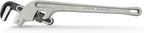 MAXPOWER 24-Inch Offset Pipe Wrench, 40% Lighter Alumimum Plumbing Wrench Clamping Capacity Up to 70mm