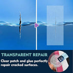 Air Mattress Patch Kit, Heavy Duty Inflatable Repair Kit for Air Mattress, Bounce House, Inflatable Toys, PVC Boat, Tent, Swimming Ring, UV- Resistant Waterproof TPU Pool Repair Glue, Heavy Duty