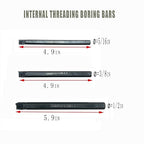 Lather Threading Tool Bit Set External Internal Threading Boring Bars Turning Tool Holders with 11IR A60 16ER 16IR AG60 Carbide Threading Inserts (3pcs Boring Bars +11IR A60)