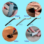 Deburring Tool Kit Metal Handle Chamfer Tool 6.5Inch for Aluminum Steel Plastic Tube Hole 3D Printed Plastic Edges with Extra 10 HSS Blades Red Handle…