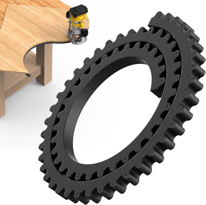 Flexible Router Edge Guide,Professional Router Templates for Woodworking Accessories,Flexible Curve Guide for Precise Thread Border, Curve and Arc Angle Positioning(Black 39INCH)