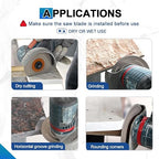Rock Slab Grinding Disc - 7 inch Glass Cutter Disc 10pcs, Granite Cutting Disc, Diamond Grinder Wheel for Rock Slab, Stone, Tile, Marble, Granite, Glass Diamond Cutting Discs